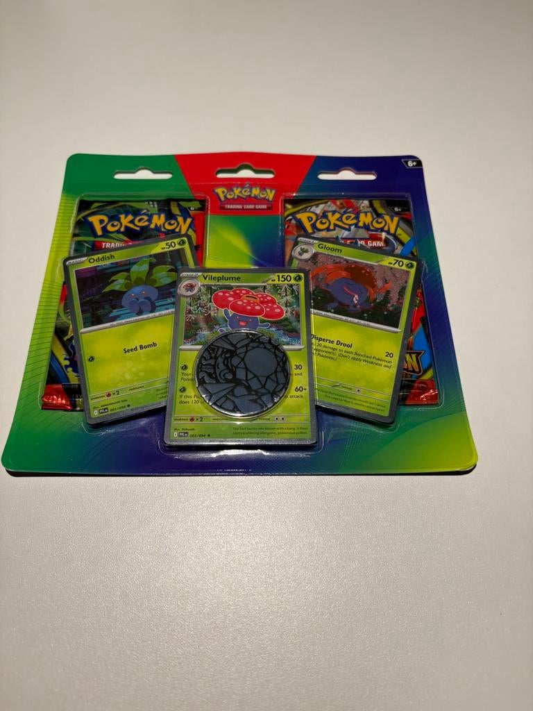 Pokemon - 2 pack blister Vileplume, Oddish en Gloom, Ophalen of Verzenden, Nieuw, Booster