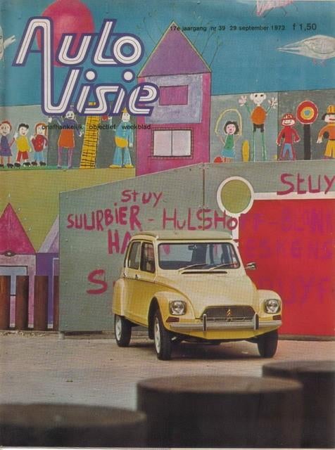 Autovisie 39 1972 : VW Porsche 914 - Fiat 132 1800S - Daf 66, Ophalen of Verzenden, Gelezen, Algemeen
