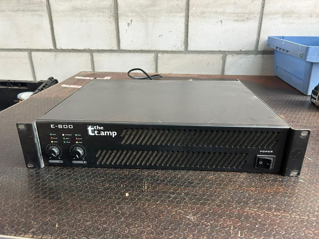 1x The T-Amp E-800 2x 400 Watt, Gebruikt, T-Amp, Onbekend, Onbekend