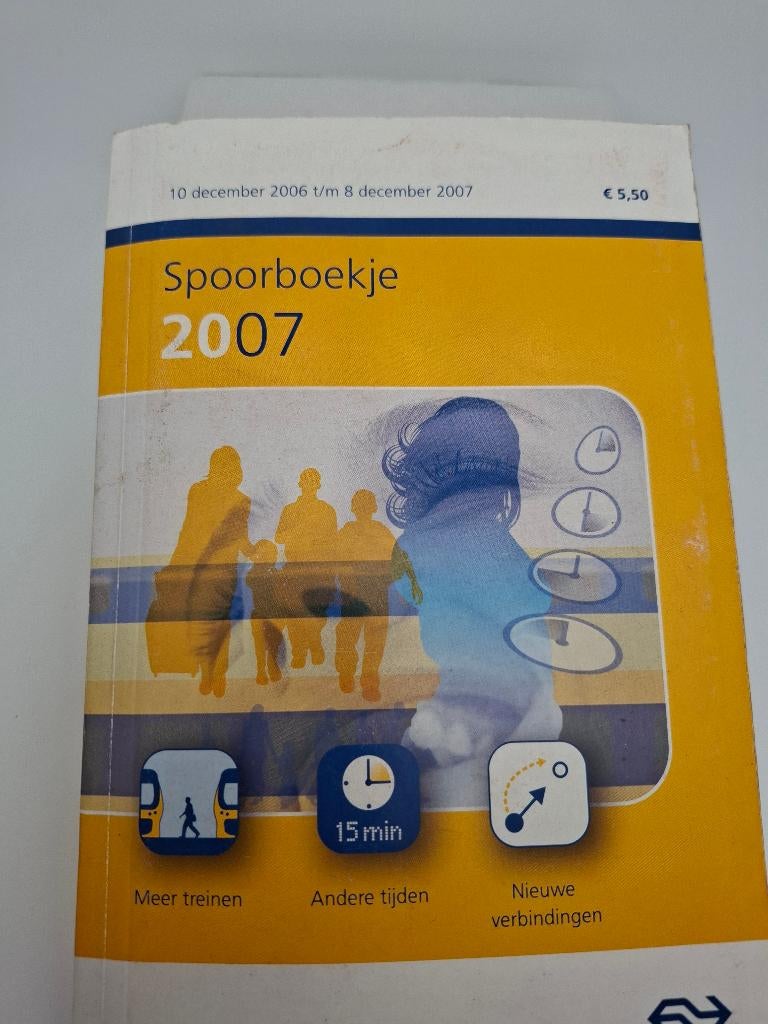 spoorboekje NS 2007, Verzamelen, Spoorwegen en Tramwegen, Verzenden, Gebruikt, Trein, Boek of Tijdschrift