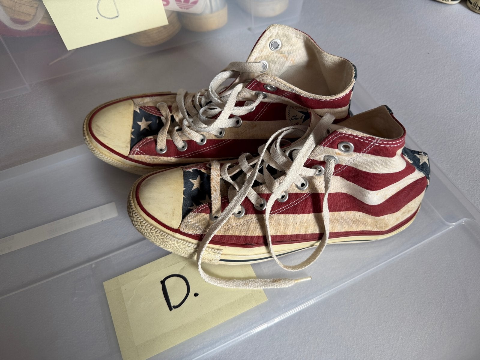 Converse All Star USA Vlag Sneakers Maat 40, Verzenden, Gedragen, Rood, Sneakers of Gympen