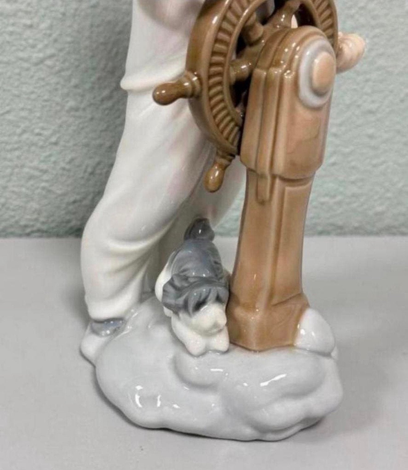 Prachtig porseleinen beeld Vintage 1985 NAO Lladro zeil boy, Ophalen of Verzenden, Zo goed als nieuw