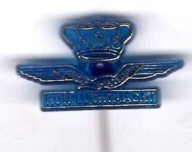 Koninklijke Luchtmacht blauw plastic speldje ( U_116a ), Verzenden, Nieuw, Stad of Land, Speldje of Pin