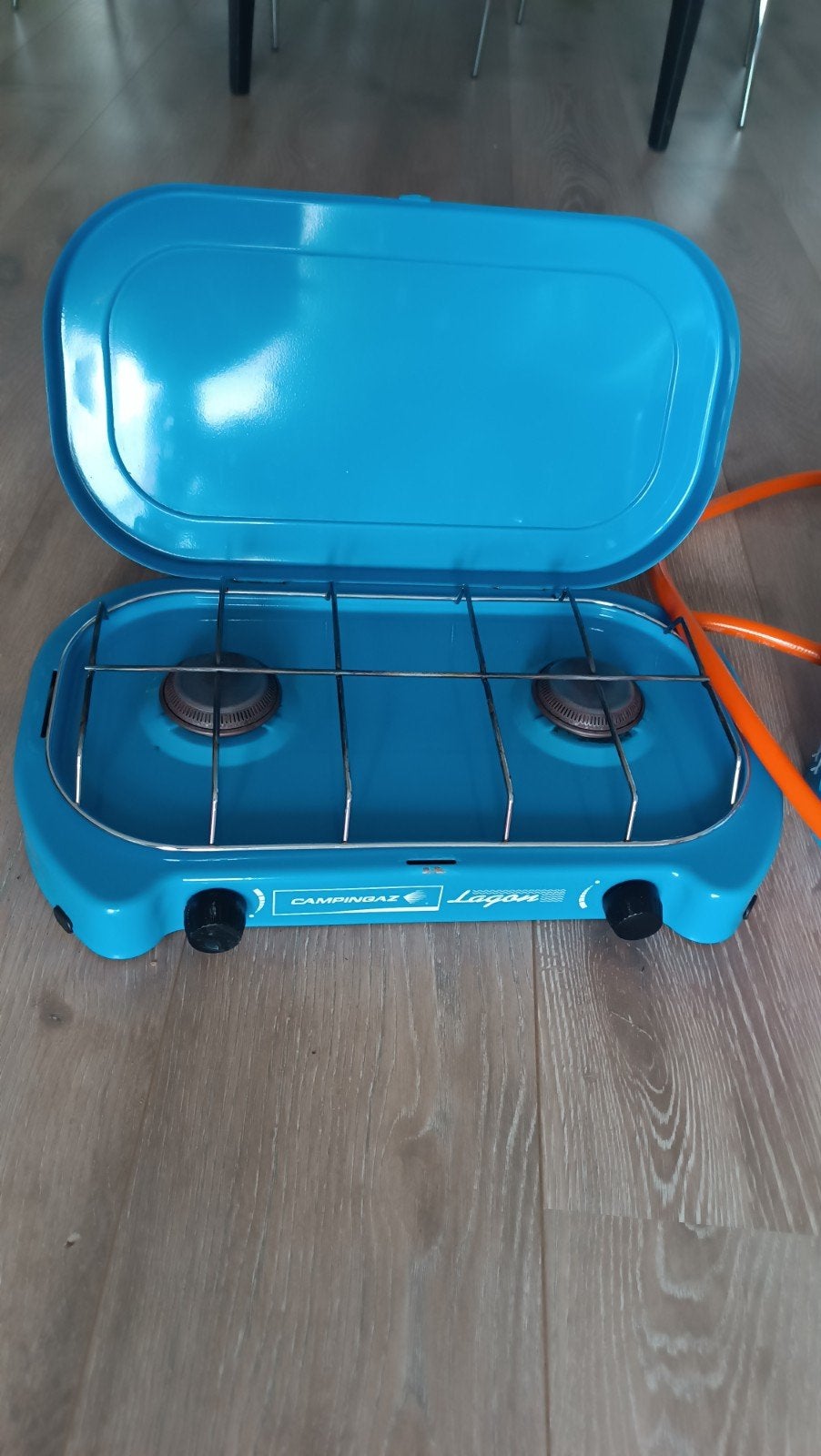 Campingaz Lagon 2-pits kooktoestel met gasfles, Ophalen, Gebruikt