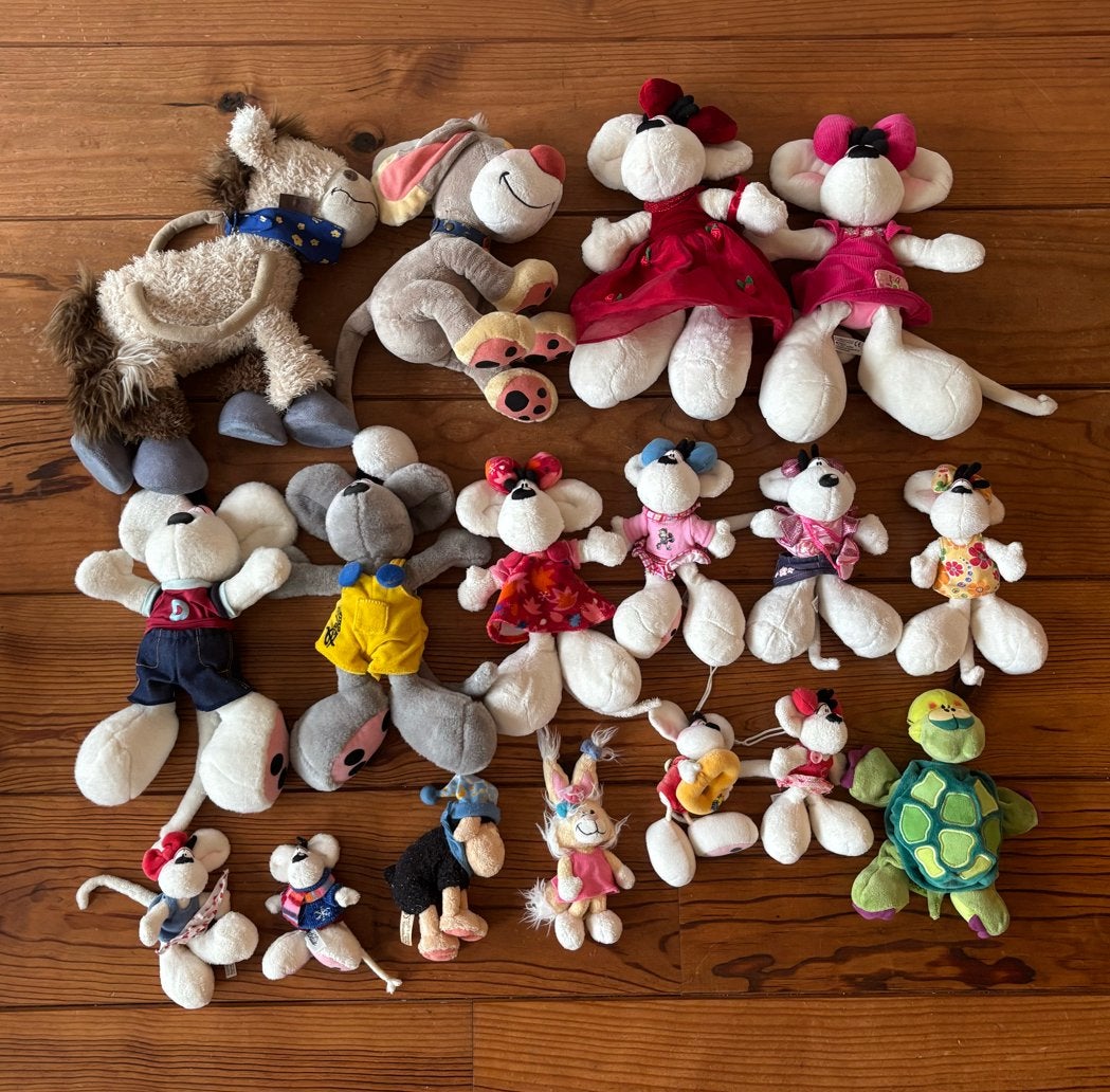 Collectie diddl knuffels, Kinderen en Baby's, Speelgoed | Knuffels en Pluche, Ophalen, Muis, Overige merken, Overige karakters