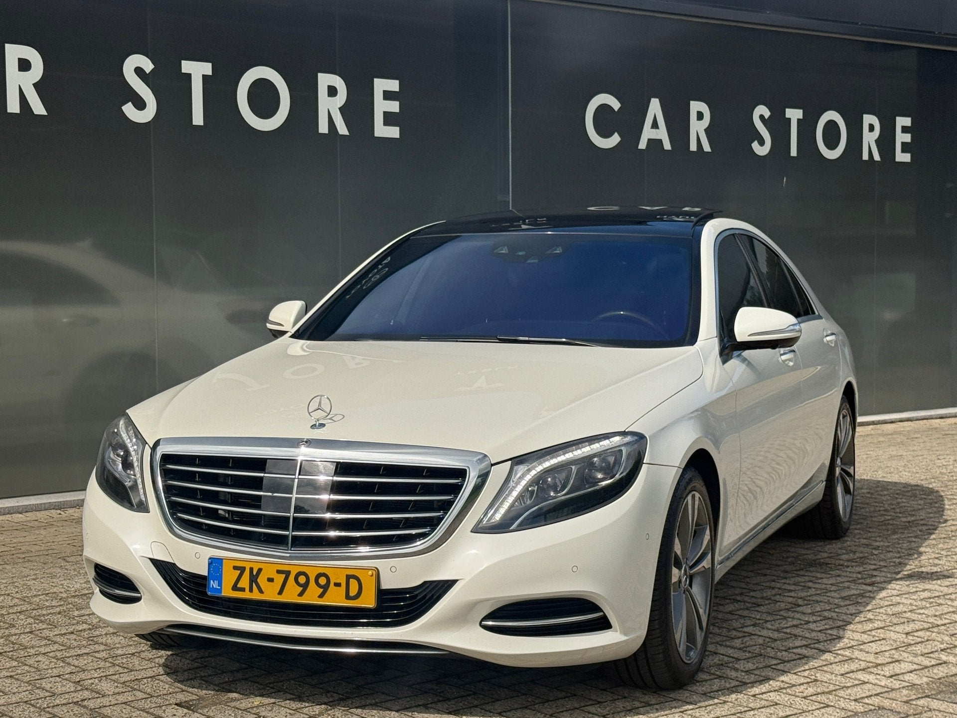 Mercedes-Benz S-klasse 400 HYBRID Prestige Plus, Auto's, Automaat, Gebruikt, Euro 6, Wit