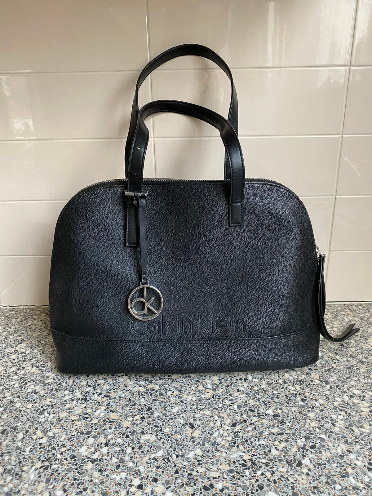 Calvin Klein tas, Ophalen of Verzenden, Zo goed als nieuw, Zwart, Handtas