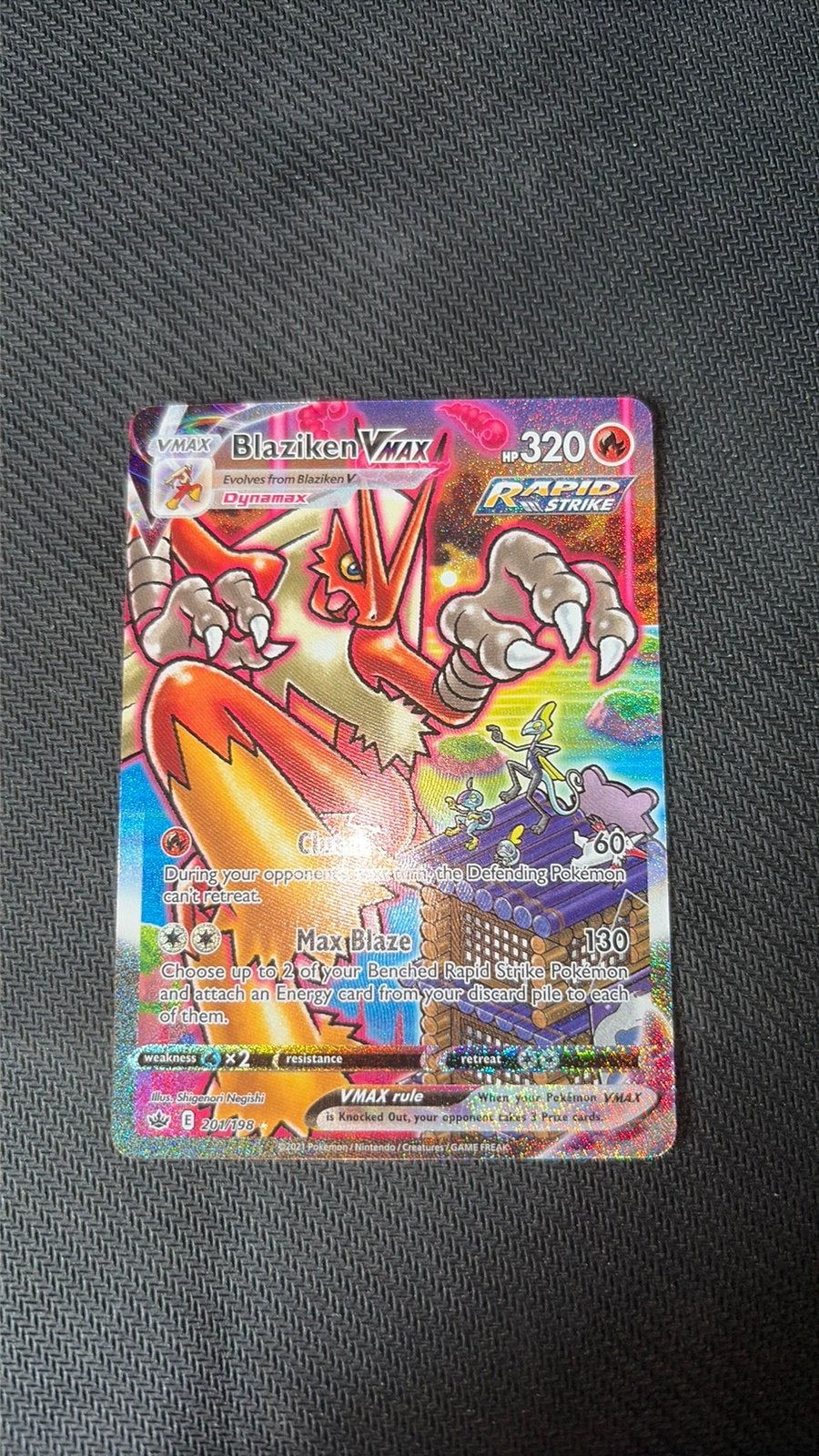 Blaziken Vmax (201) - Chillign Reign / NM, Ophalen of Verzenden, Zo goed als nieuw