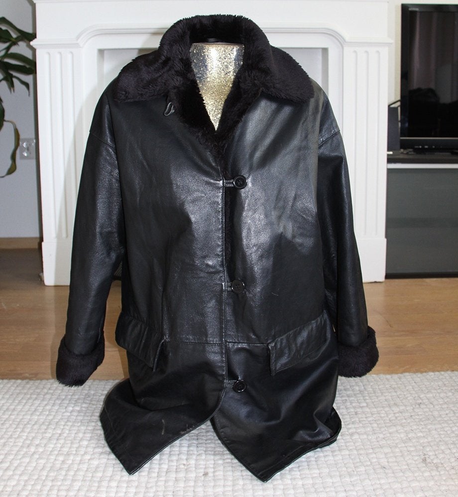 Lederen Dija Dames Jas (S) € 60,-, Dija, Zwart, Ophalen of Verzenden, Zo goed als nieuw
