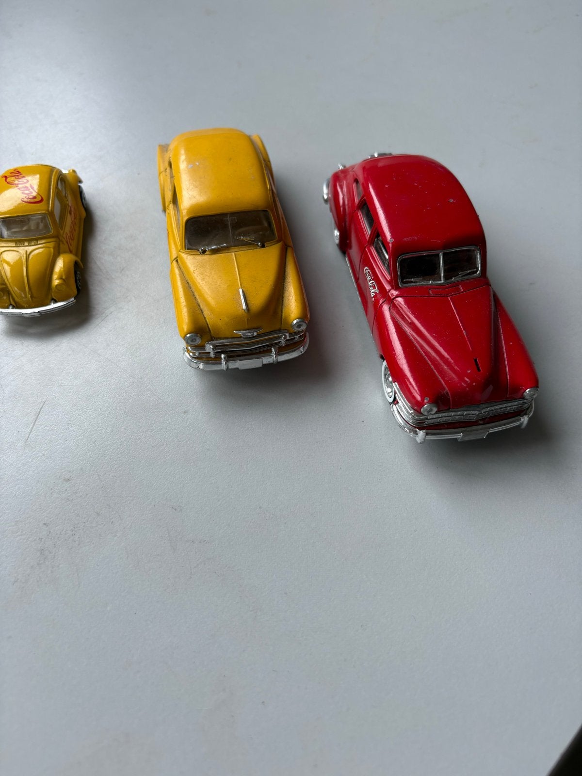 Set van 3 Coca-Cola modelauto's: , verzamel,Solido en Edocar, Verzenden, Gebruikt, Auto, Solido