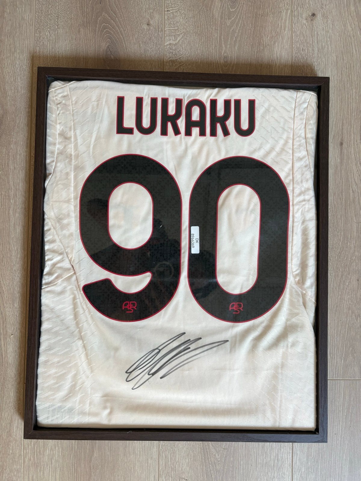 Gesigneerd Lukaku AS Roma shirt - Ingelijst met COA, Ophalen, Zo goed als nieuw, Buitenlandse clubs, Shirt