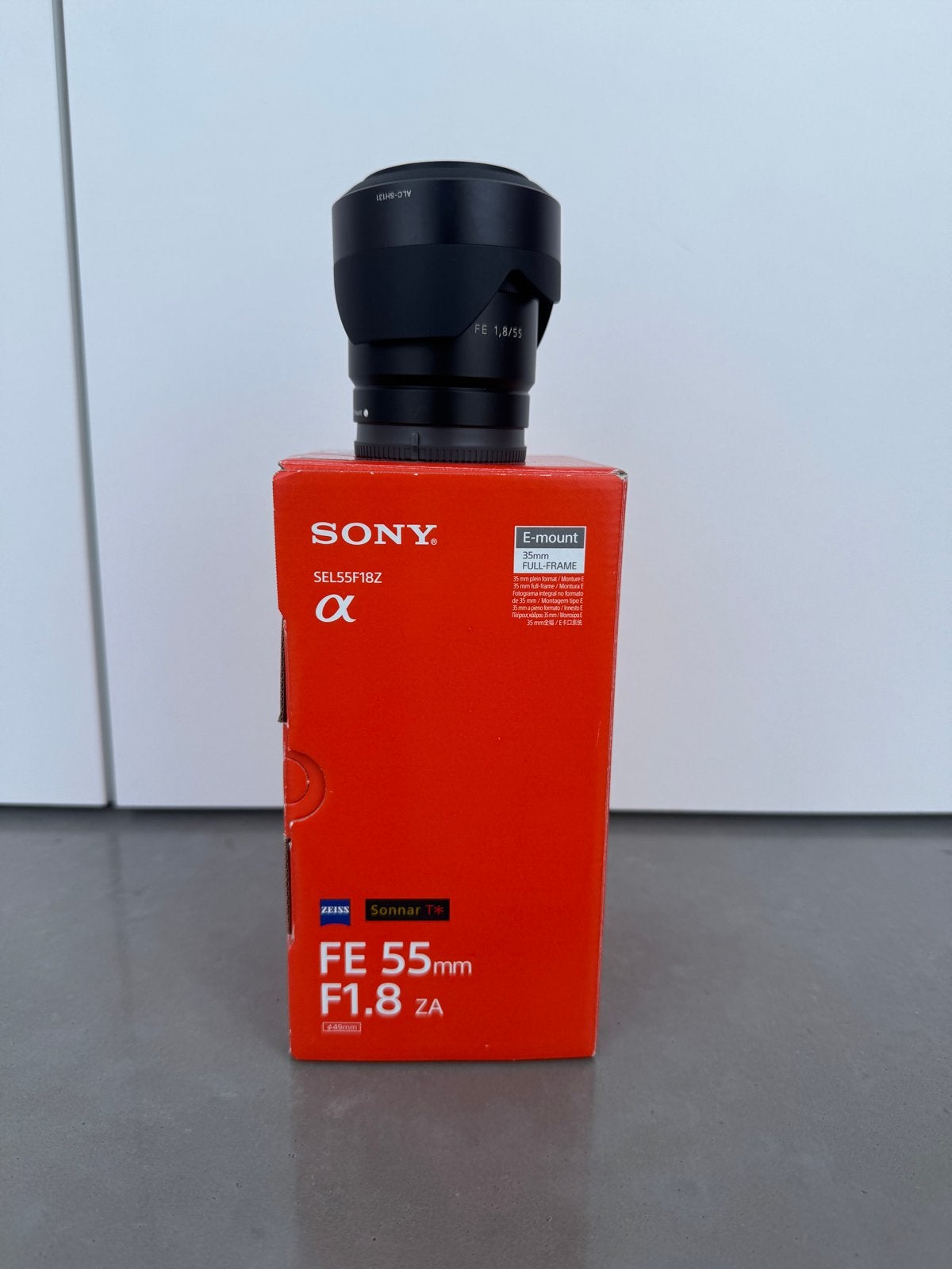 Sony Zeiss FE 55mm F1.8 ZA lens, Ophalen, Sony E-mount, Sony, Autofocus