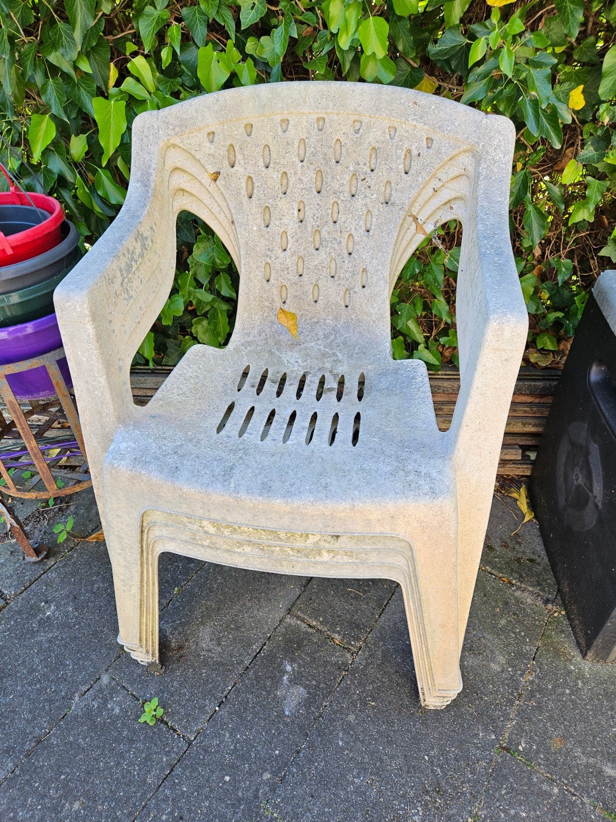 4 kuipstoeltjes, Tuin en Terras, Ophalen, Gebruikt