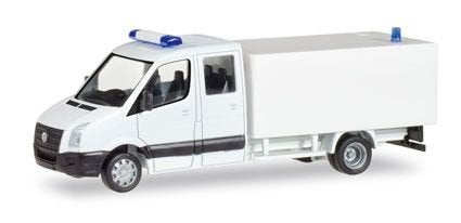 VW Crafter m. K., wit (Minikit) Herpa, Hobby en Vrije tijd, Nieuw, Ophalen of Verzenden, Bus of Vrachtwagen, Herpa