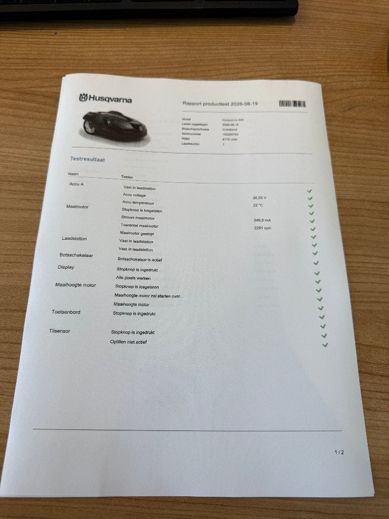 Husqvarna robotmaaier 320, Tuin en Terras, Robotmaaiers, Ophalen, Gebruikt, 20 tot 25 cm, Husqvarna