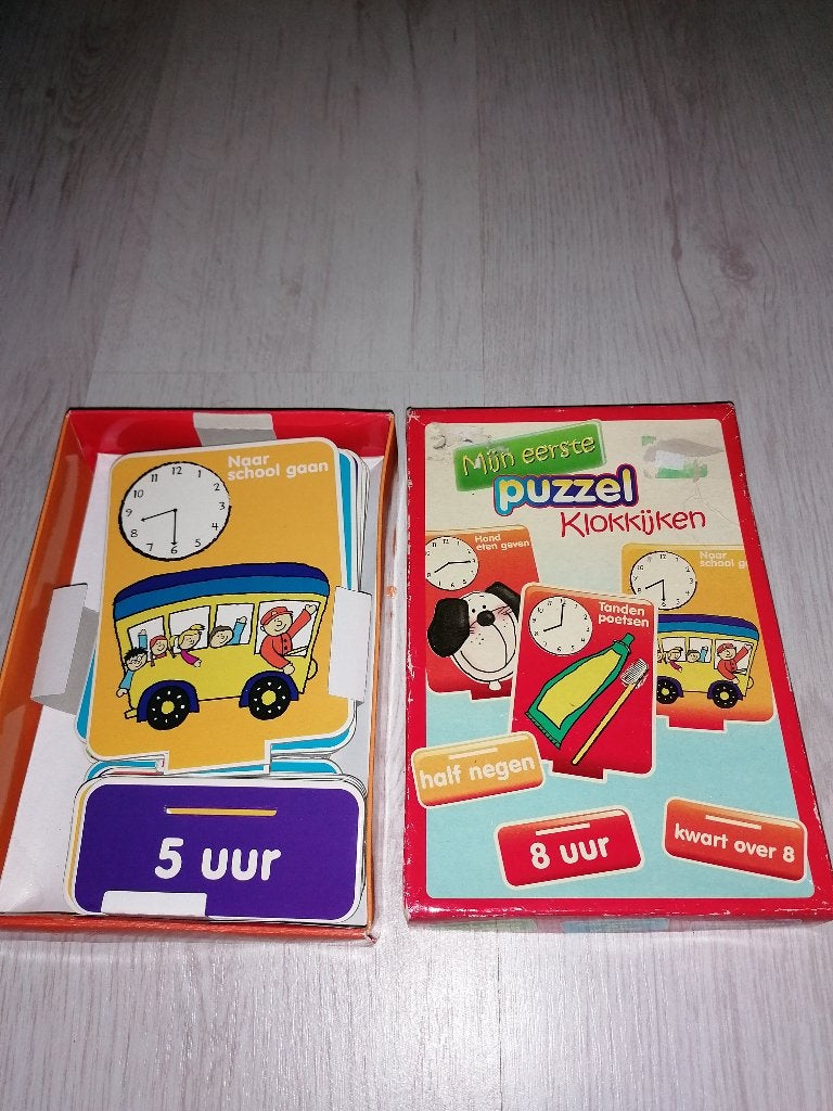 klok kijk puzzel, Ophalen of Verzenden, Gebruikt, Puzzelen