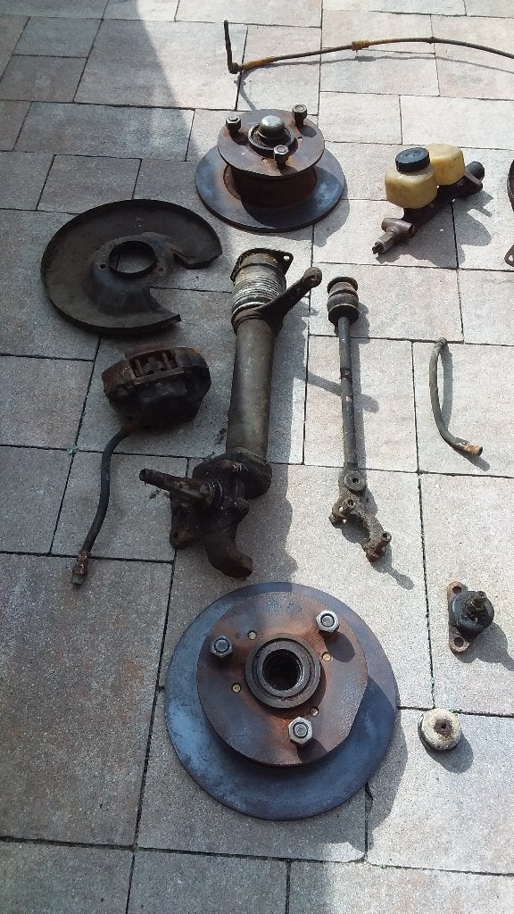 Daf 55 voorwielophanging+ schijfremmen, Ophalen, Gebruikt