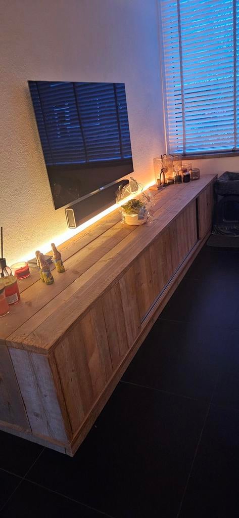 Stoere inrichting steigerhout Onbehandeld  teab, Ophalen