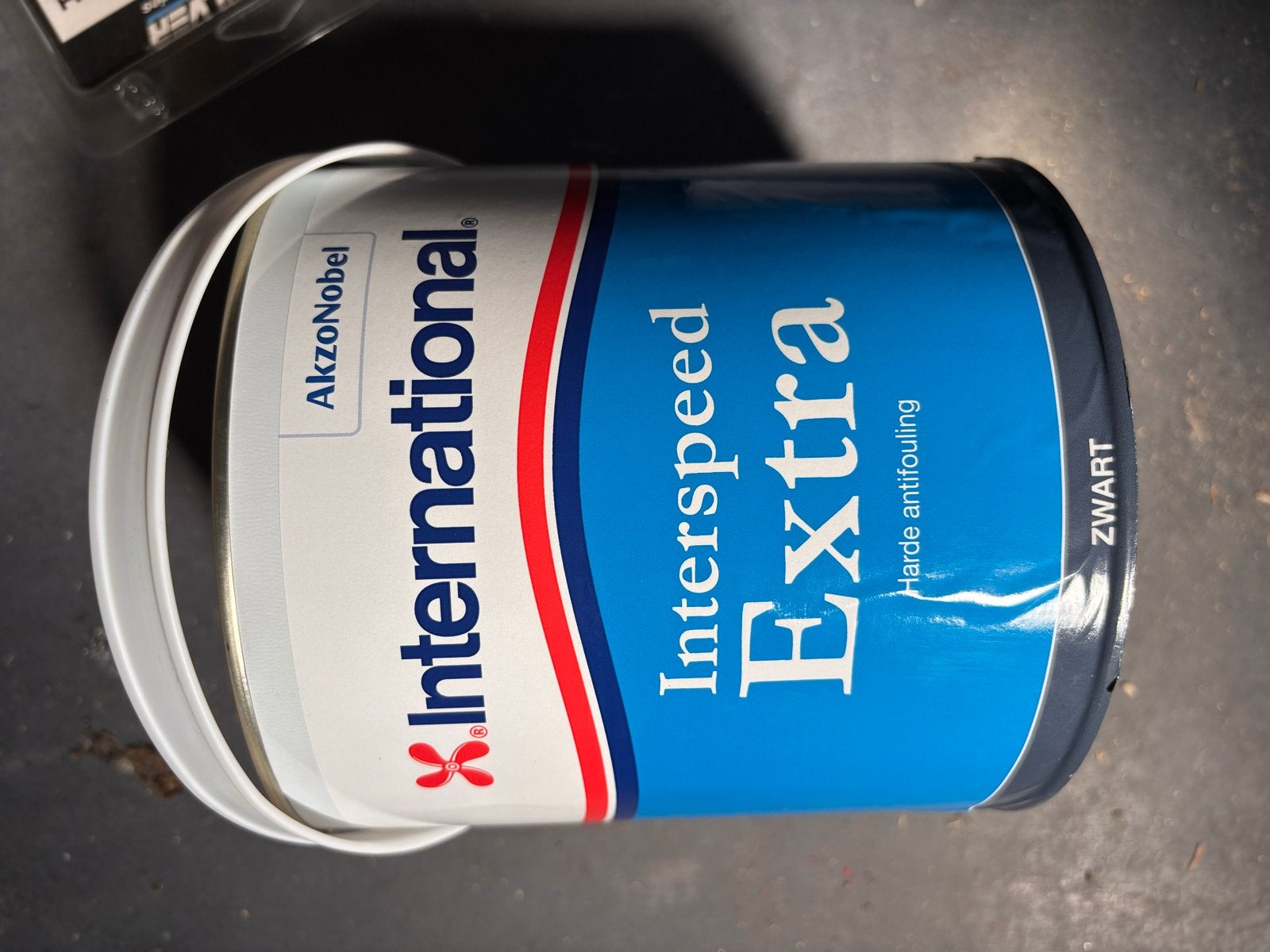 International Interspeed Extra antifouling verf zwart 2.5L, Doe-het-zelf en Verbouw, Verf, Beits en Lak, Ophalen, Zwart, Nieuw