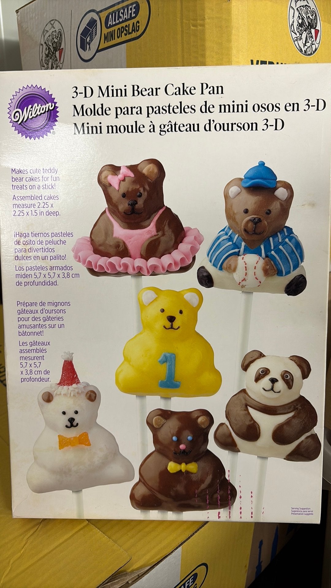 Wilton 3D mini beet cake pan, Ophalen, Zo goed als nieuw, Bakvorm