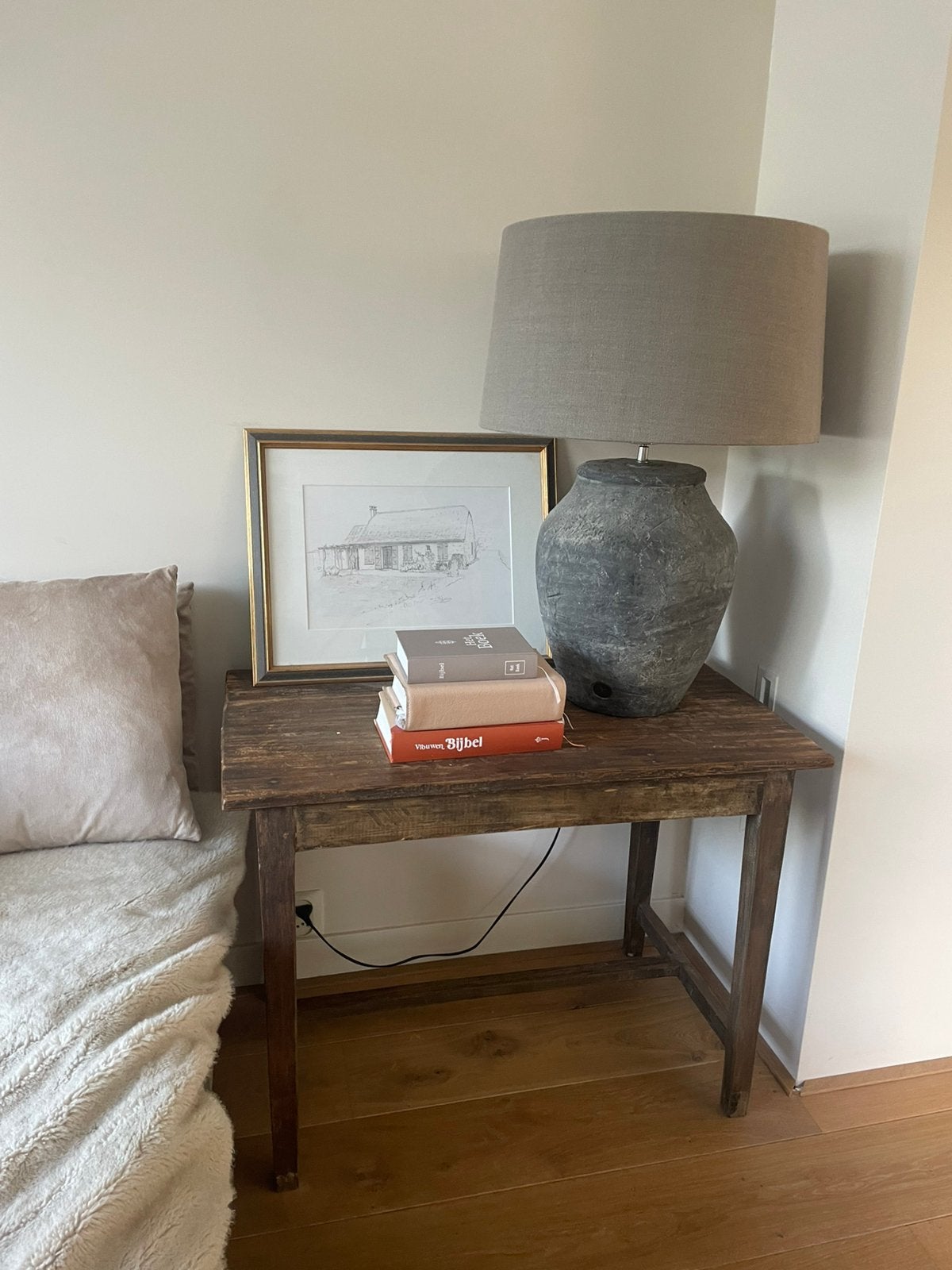 Sidetable Aura Peeperkorn, Ophalen, Zo goed als nieuw, 25 tot 50 cm, Rechthoekig