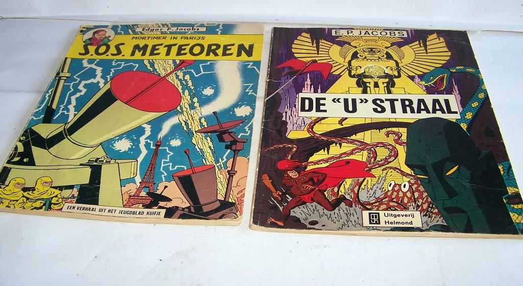 2x E.P. Jacobs- S.O.S. Meteoren/De 'U" Straal. 1974/75. Izgs, Meerdere stripboeken, Ophalen of Verzenden, Zo goed als nieuw, E.P. Jacobs