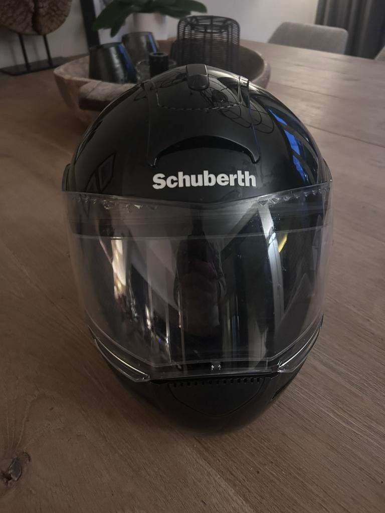 Schuberth C3 systeemhelm - Maat 55 - Zwart, Ophalen of Verzenden, Tweedehands, S, Systeemhelm