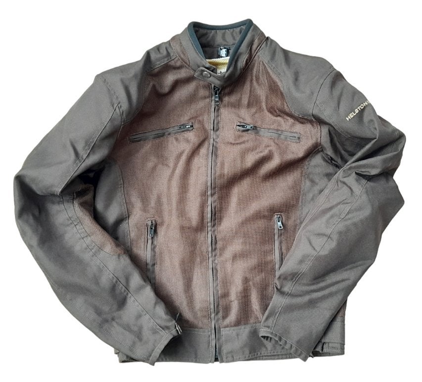 Helstons mesh bruine textiel motorjas heren - Medium, Motoren, Kleding | Motorkleding, Jas | textiel, Heren, Ophalen of Verzenden