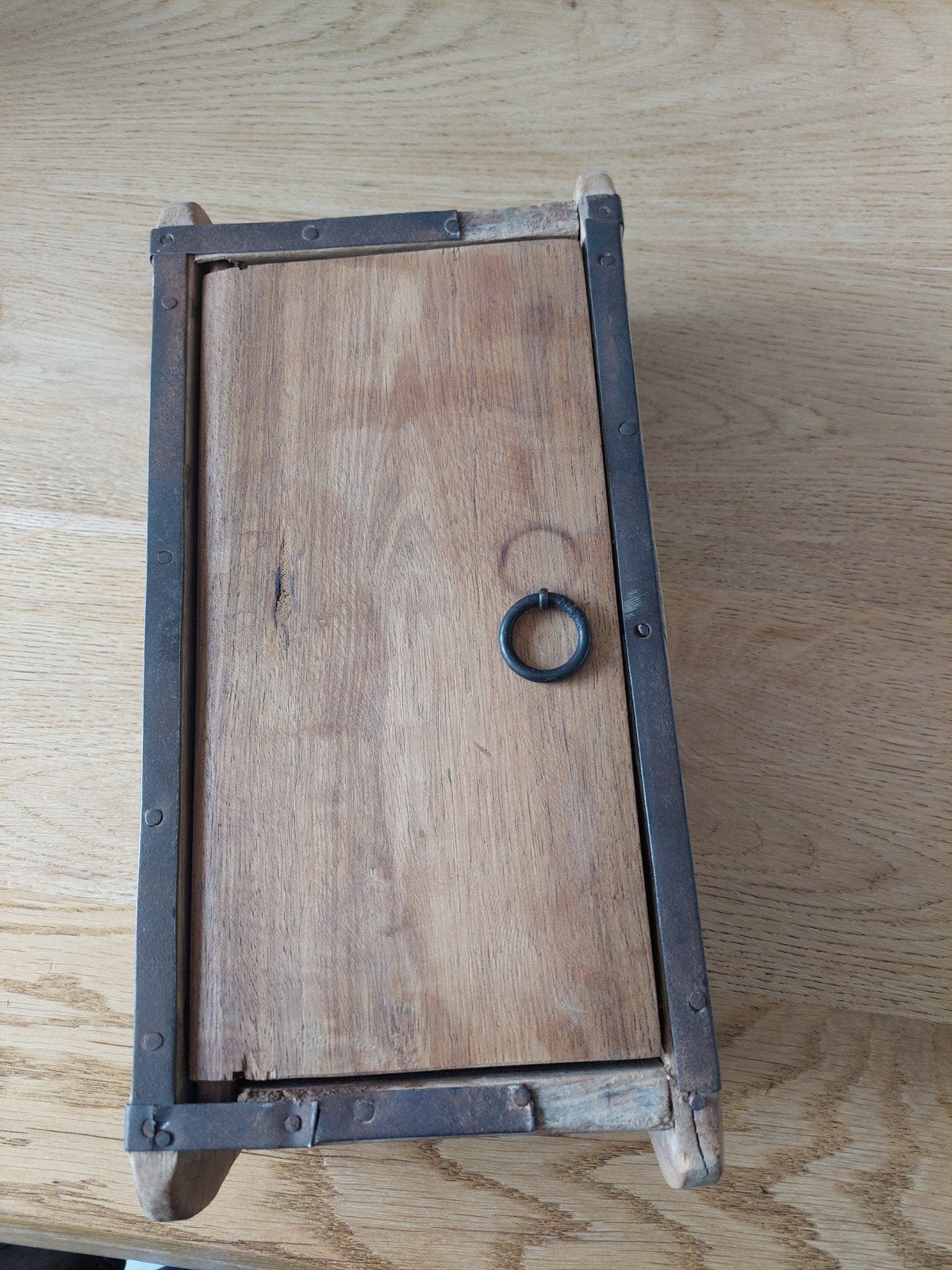 Brocante sleutelkastje hout, Ophalen of Verzenden
