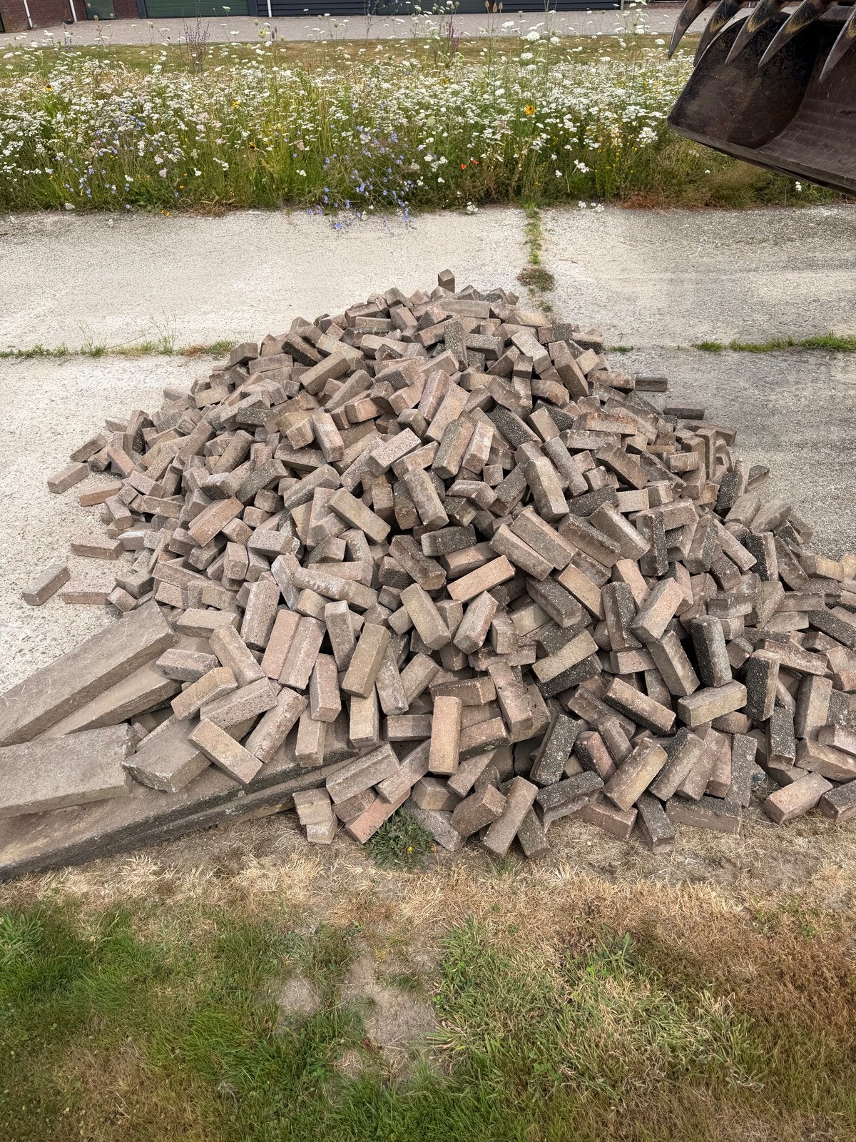 Gebruikte bakstenen voor tuin of bestrating, Ophalen, Gebruikt, Beton, Klinkers