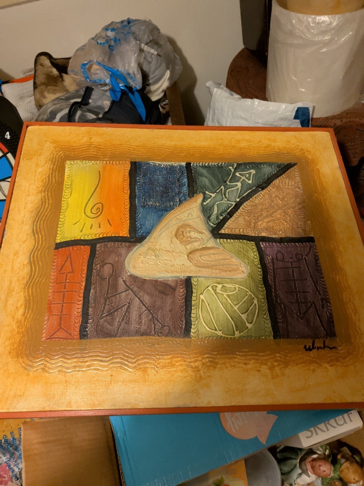 Uniek Abstract Kunstwerk - Handgemaakt Schilderij, Ophalen
