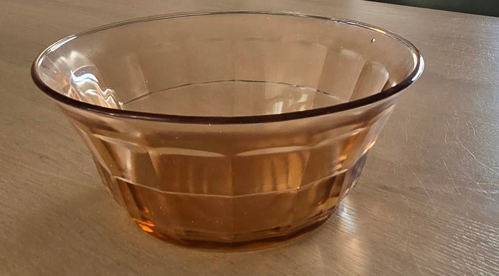 Vintage bowlschaal van persglas, Ophalen of Verzenden, Glas, Overige stijlen, Schaal of Schalen