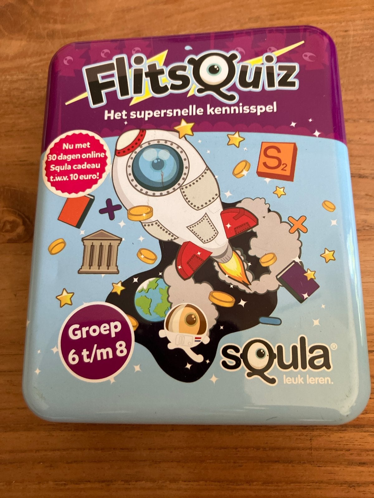 Flits Quiz: Het supersnelle kennisspel (Groep 6 t/m 8), Hobby en Vrije tijd, Een of twee spelers, Ophalen, Nieuw, Reisspel