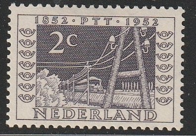 Nederland 1952 588 Jubileum 2c, Postfris, Ophalen of Verzenden, Na 1940, Postfris