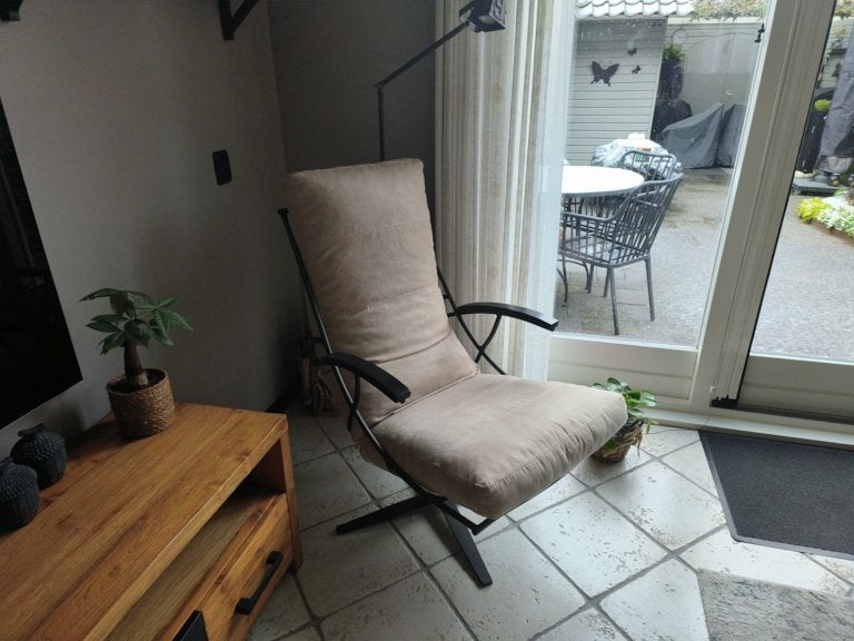 Relax draaifauteuil, Ophalen, Zo goed als nieuw, Stof, 50 tot 75 cm