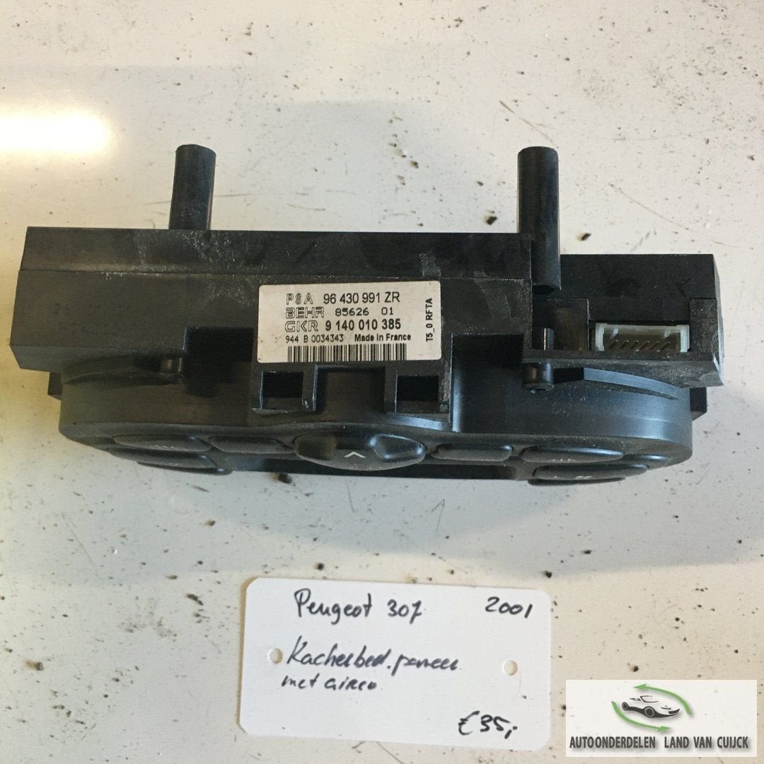 Peugeot 307   2001  Kachelbedineingspaneel met airco, Gebruikt, -, -, Ophalen of Verzenden