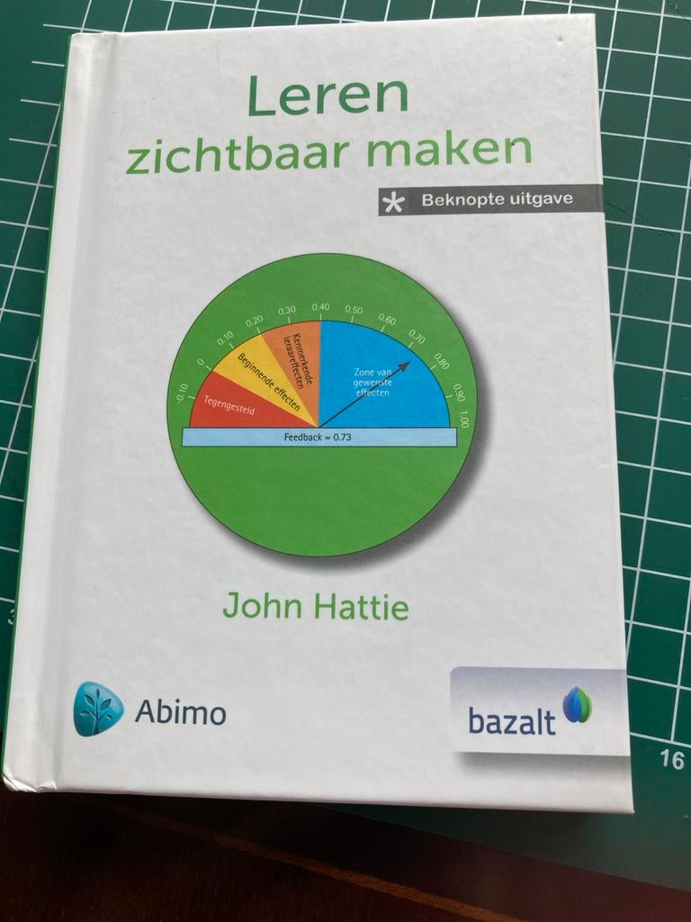 Leren zichtbaar maken - Beknopte uitgave John Hattie, Ophalen of Verzenden, Gamma, Zo goed als nieuw, HBO