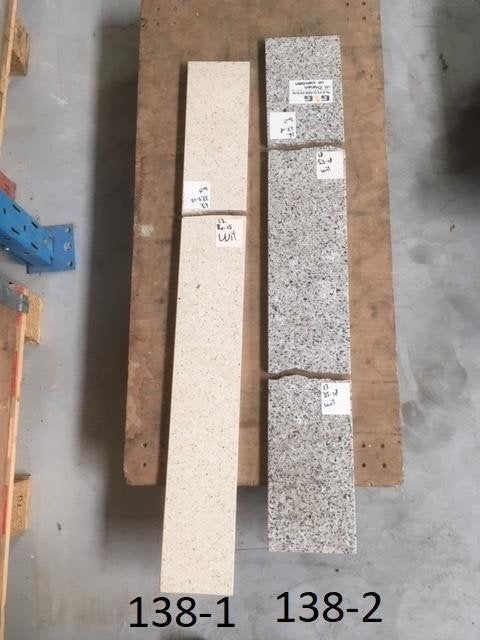 138. Granieten reststukken vensterbanken aanrechtblad, Ophalen, 100 tot 150 cm, Nieuw, Minder dan 100 cm