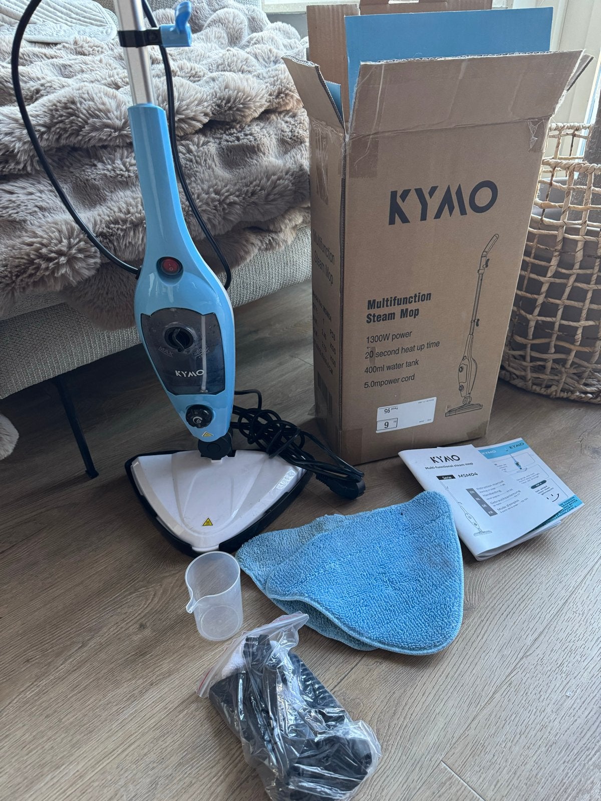 Kymo Multifunctionele Stoommop - Nieuwstaat, Witgoed en Apparatuur, Stofzuigers, Ophalen of Verzenden, 1200 tot 1600 watt, Overige merken