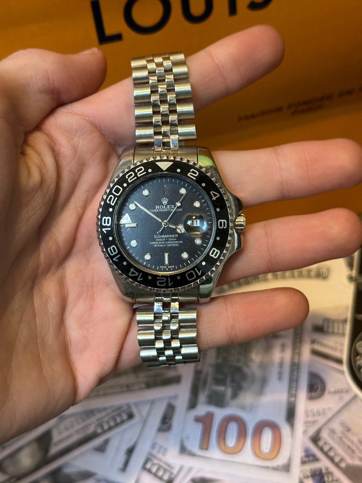 Rolex Horloge Defect Submariner, Ophalen of Verzenden, Zo goed als nieuw, Staal, Rolex