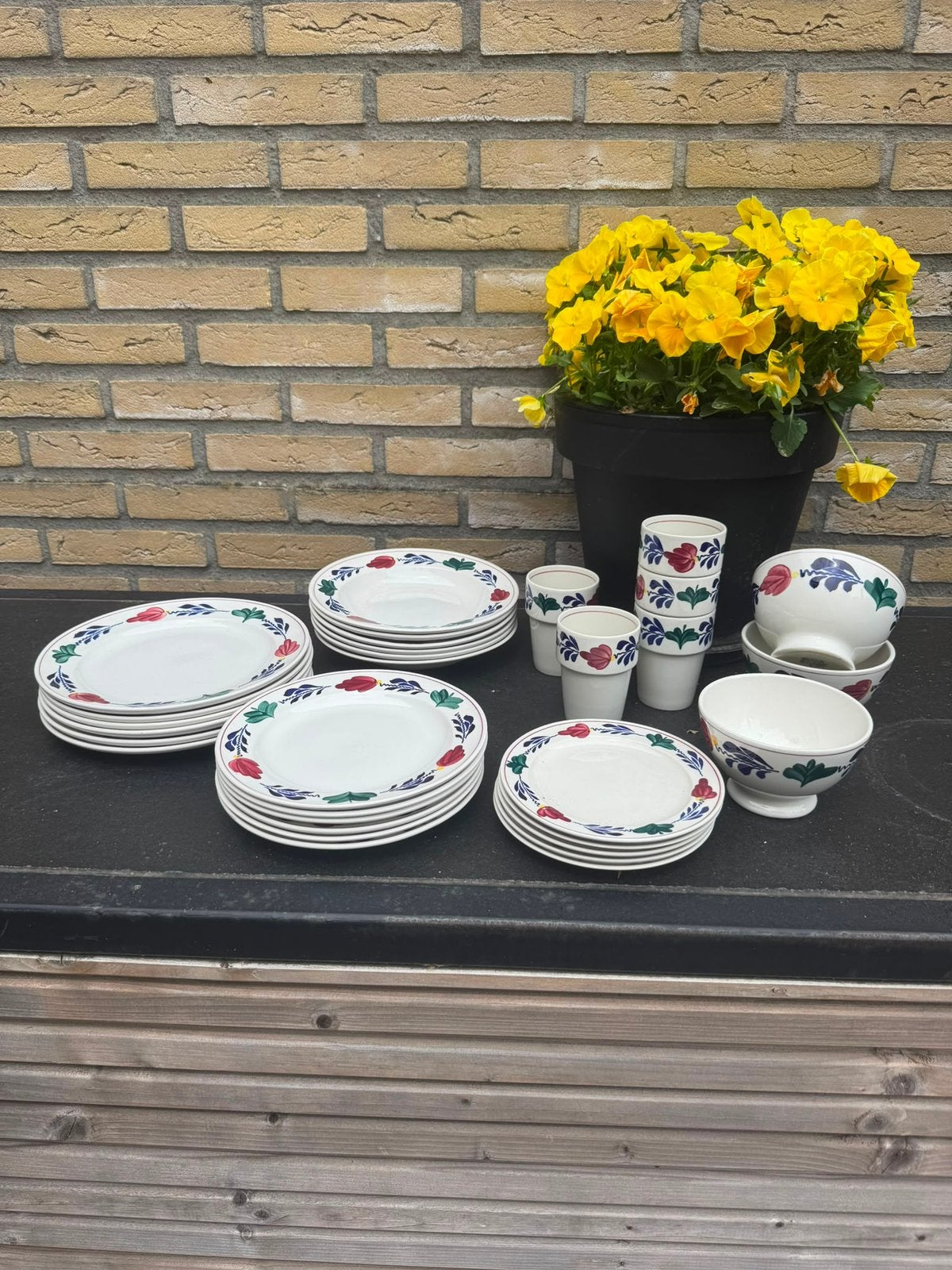 Boerenbont Boch servies als nieuw - divers!, Ophalen of Verzenden