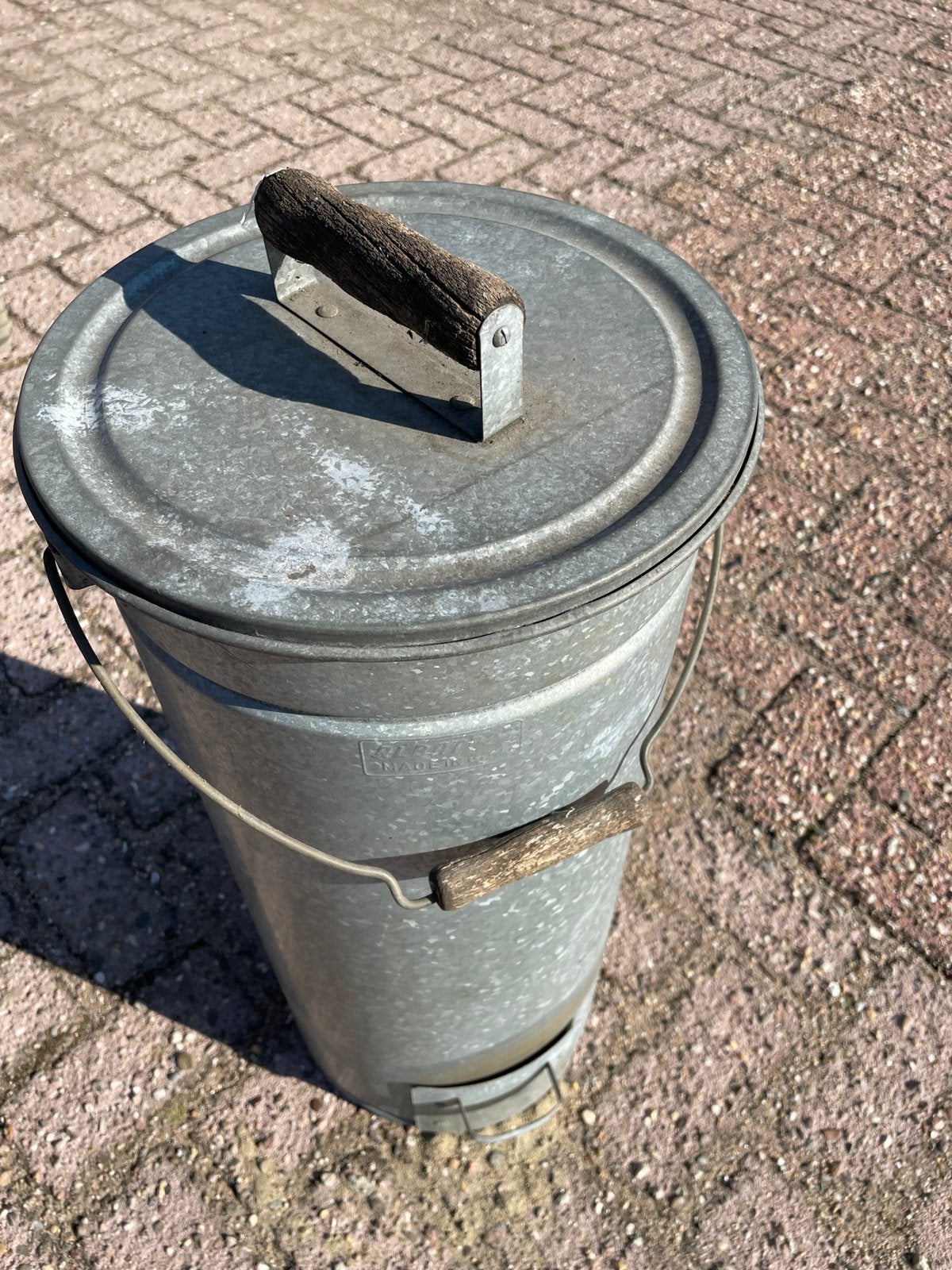 Paling roken, Zink, Ophalen, Gebruikt, Zink, Met deksel