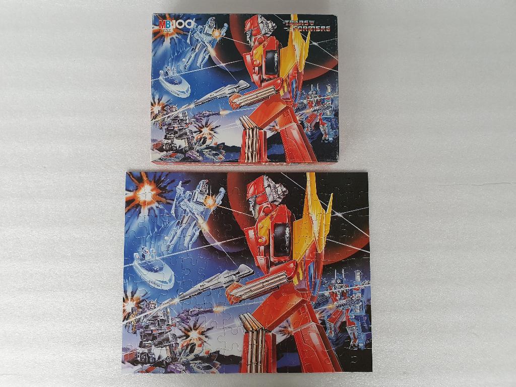 Puzzel Transformers 3423.23 (Hasbro, MB, 1986), Ophalen of Verzenden, Meer dan 50 stukjes, Gebruikt, 6 jaar of ouder