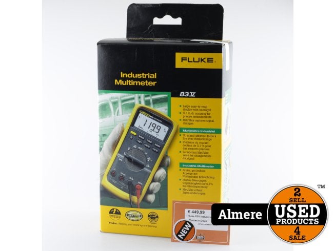 Fluke 83V Industrial Multimeter | Nieuw in doos, Fluke, Nieuw, https://www.fluke.com/nl-nl/ondersteuning/contact, 6920 Seaway Blvd, Everett, WA 98203, Verenigde Staten