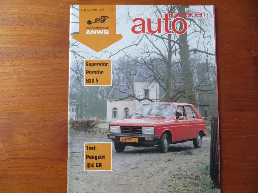 Autokampioen 11 1980 Peugeot 104 GR, Porsche 928 S, Ophalen of Verzenden, Nieuw, Porsche