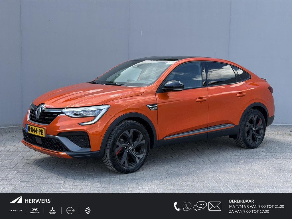 Renault Arkana 1.6 E-Tech Hybrid 145PK R.S. Line / Wegklapba, Auto's, Renault, Gebruikt, Euro 6, Leder, 760 kg