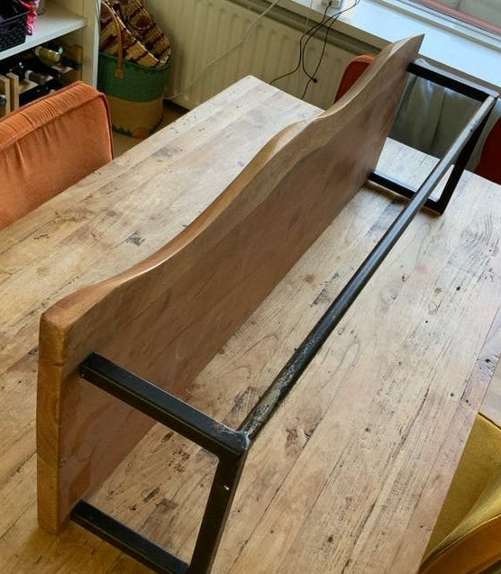 Wandkapstok met hoedenplank, Gebruikt, Minder dan 100 cm, Hout, Ophalen
