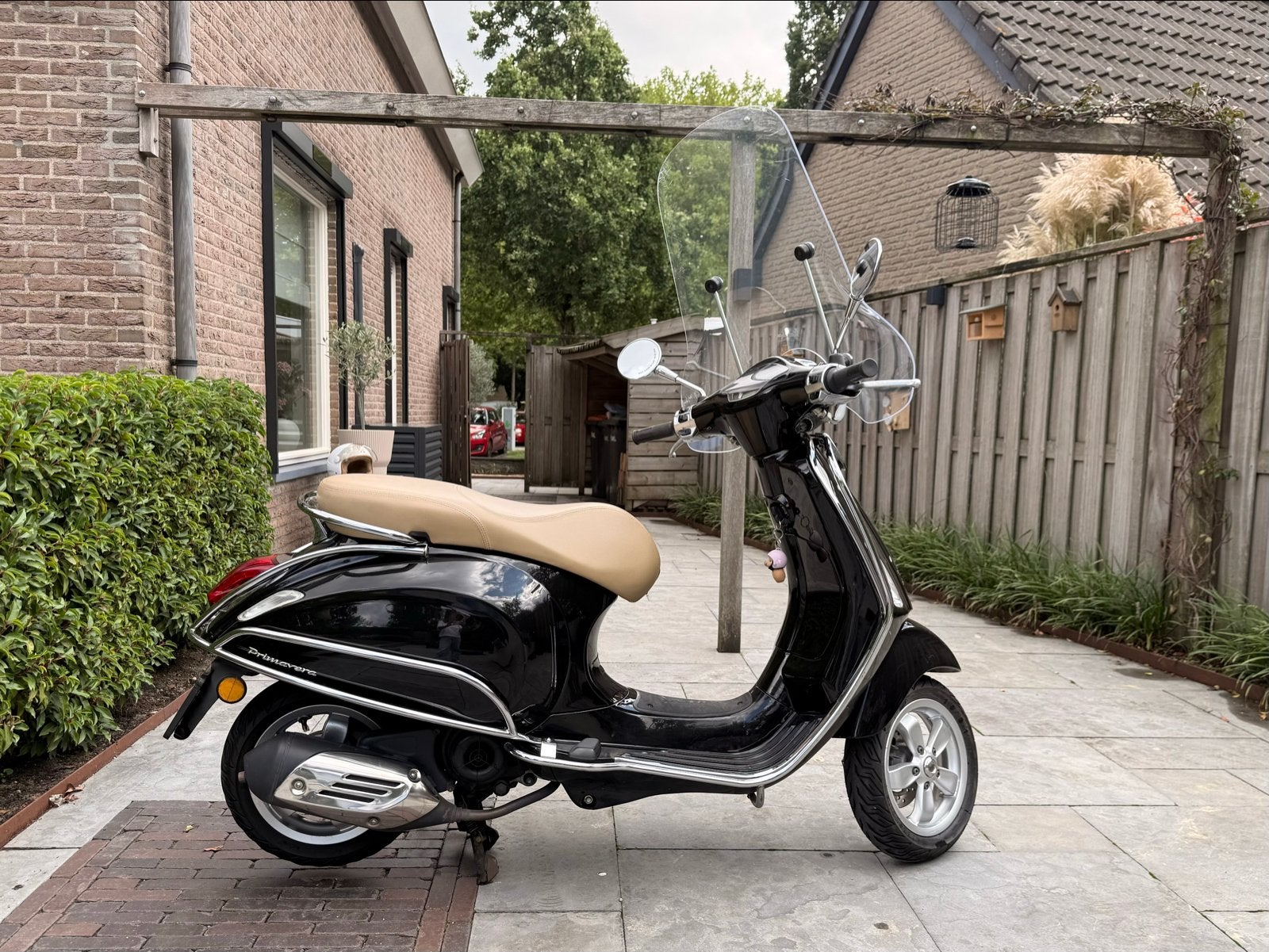 Vespa Primavera 2016 - Zwart, Ophalen, Gebruikt, Overige modellen, Benzine
