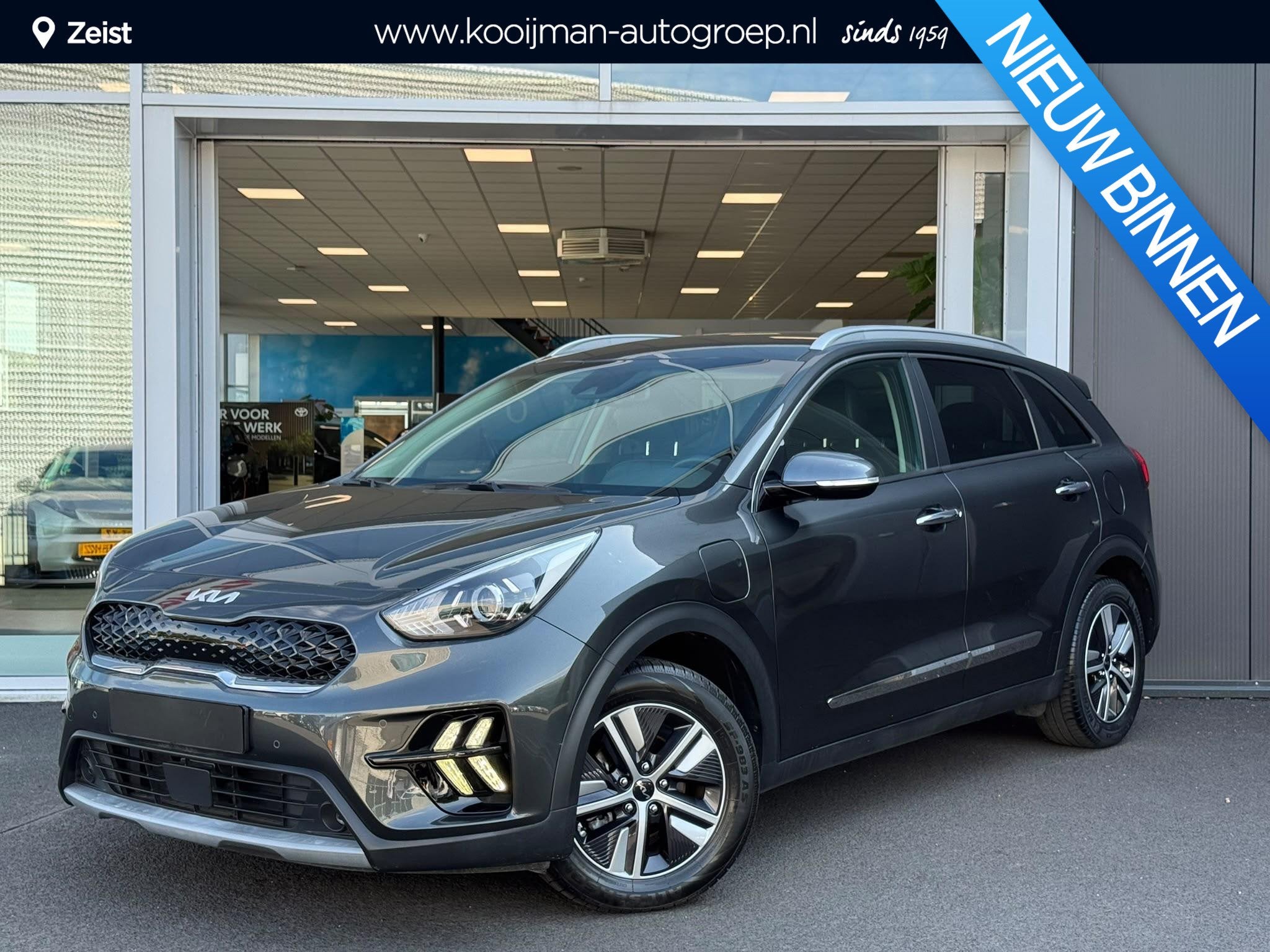 Kia Niro 1.6 GDI PHEV DynamicLine | Keyless entry | Achterui, Auto's, Kia, Gebruikt, Leder en Stof, Plug-in hybride, SUV of Terreinwagen