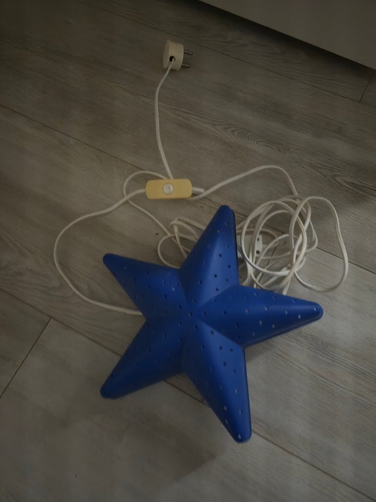 IKEA Smila Stjärna Wandlamp – Blauwe Ster Kinderlamp, Ophalen, Blauw, IKEA, Zo goed als nieuw